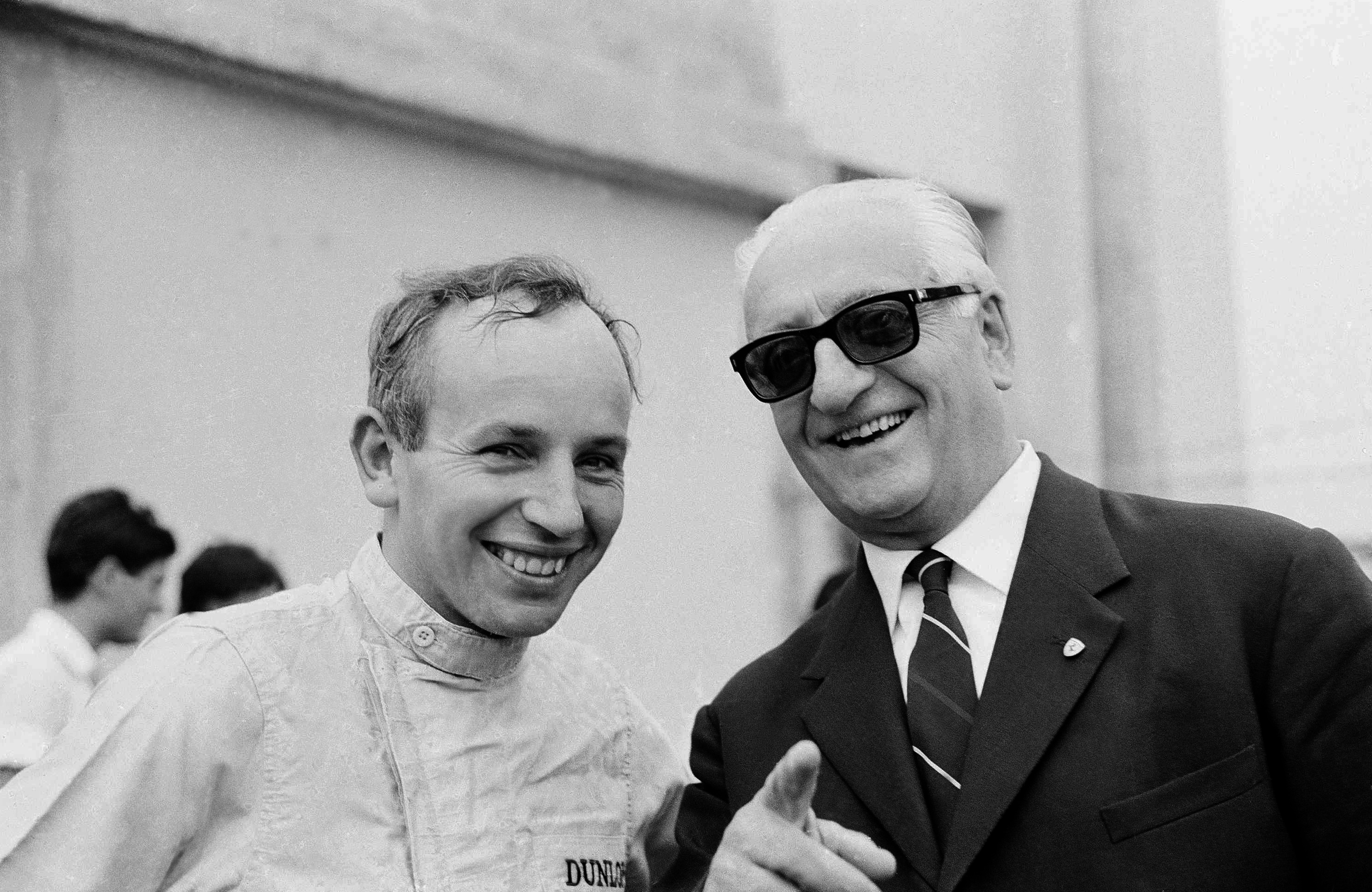 John Surtees and Enzo Ferrari.