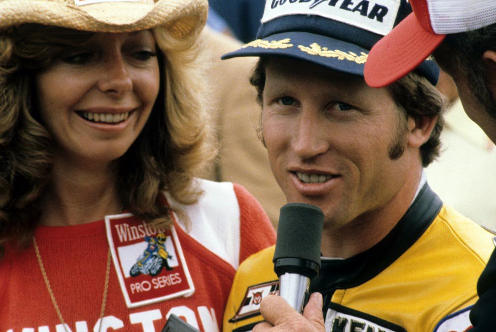 Kenny Roberts with Miss Camel / Winston Lynn Griffis.
