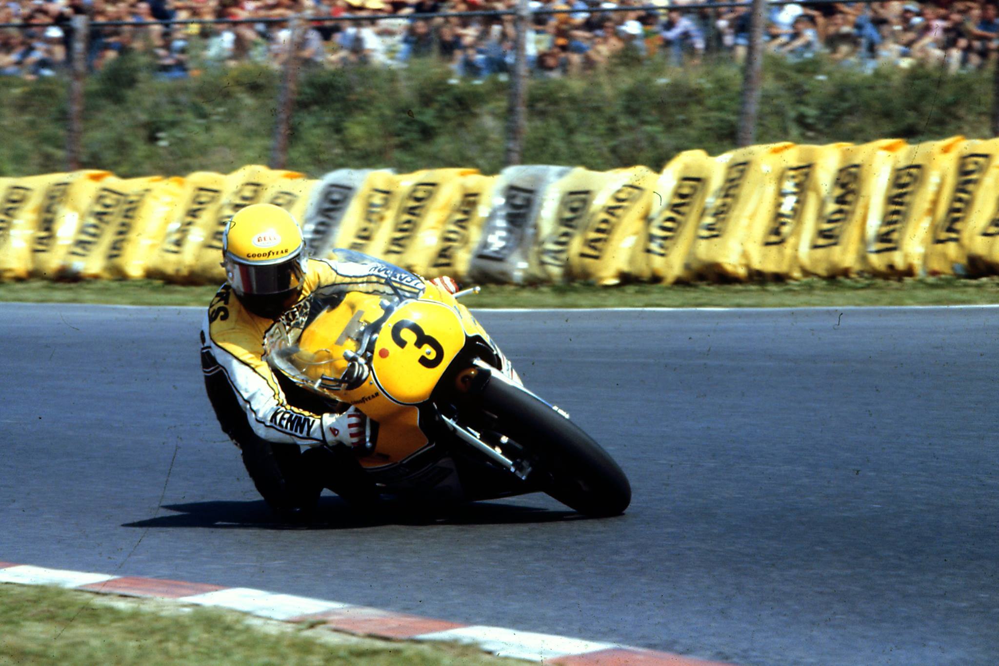 Kenny Roberts in action.
