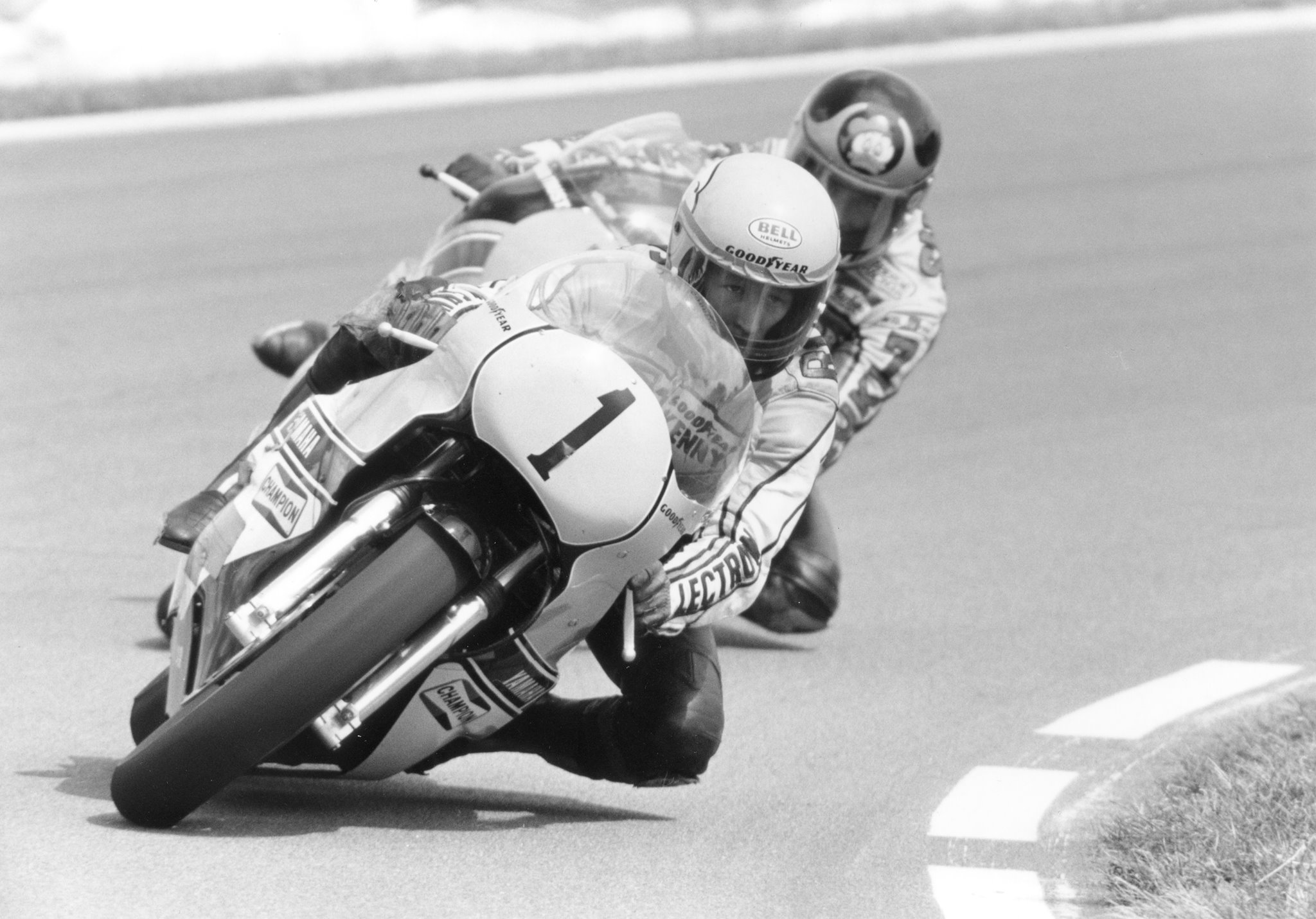 Kenny Roberts once again arrived for the final race of the year battling with a Suzuki rider for the world title, this time young Italian Virginio Ferrari, at the Le Mans circuit.