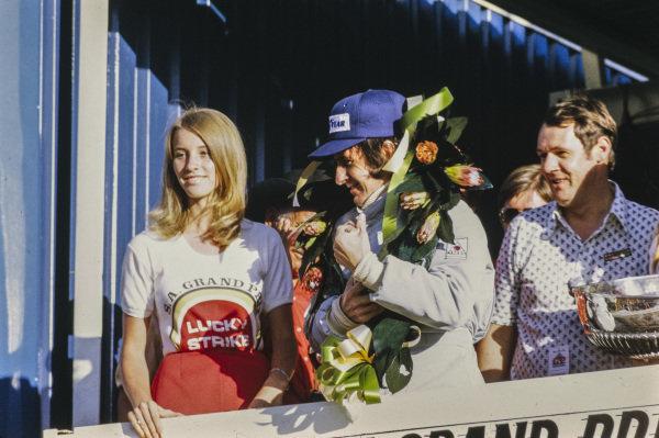 The podium at the 1973 South African GP.