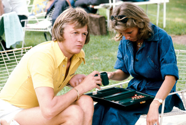 Ronnie and Barbro Peterson at Kyalami in 1975.