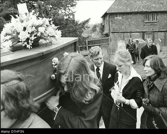 Tom Pryce funeral. Nella Pryce with who I think must be her parents.