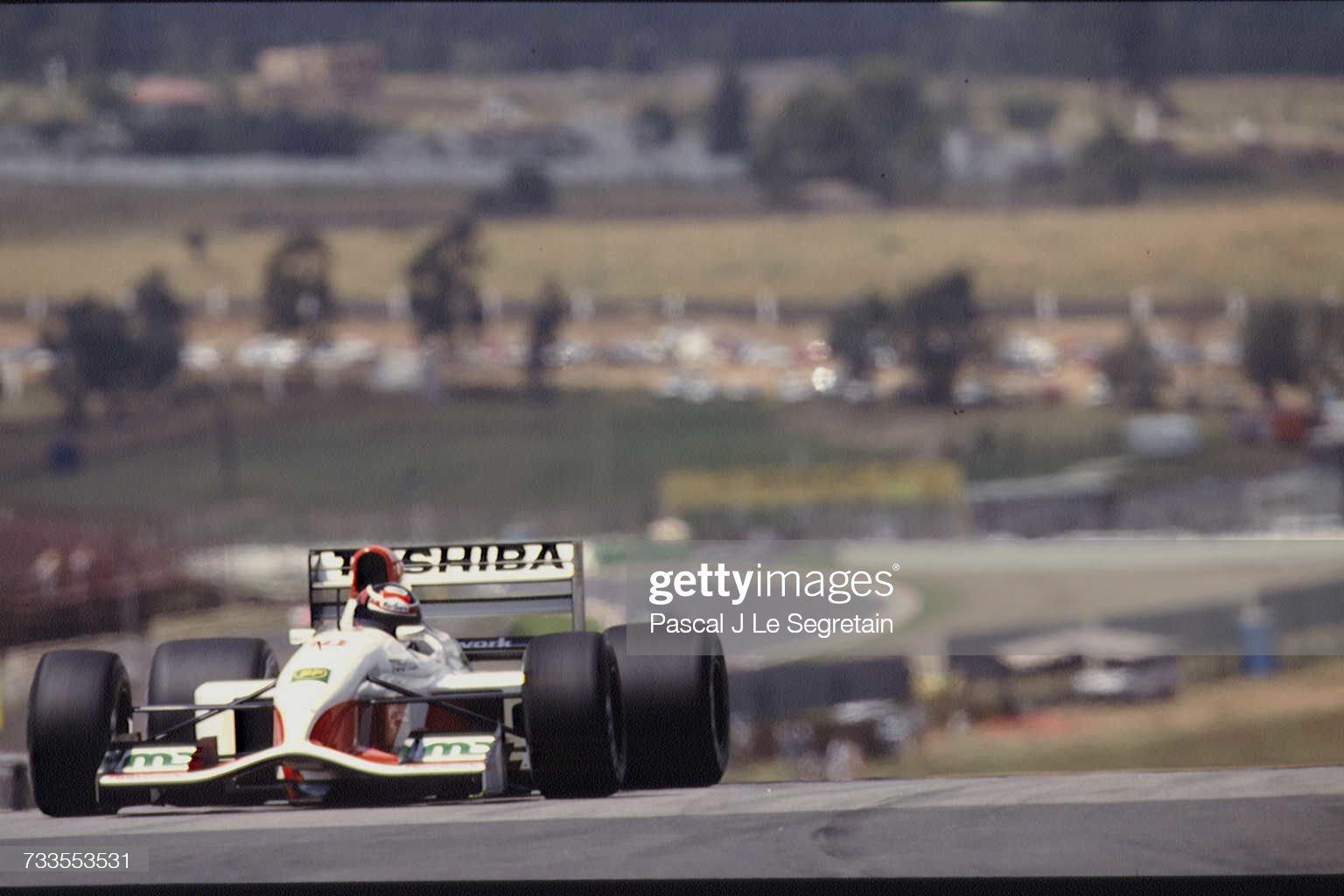 Kyalami, South African Grand Prix, on 28 February, 1992. 