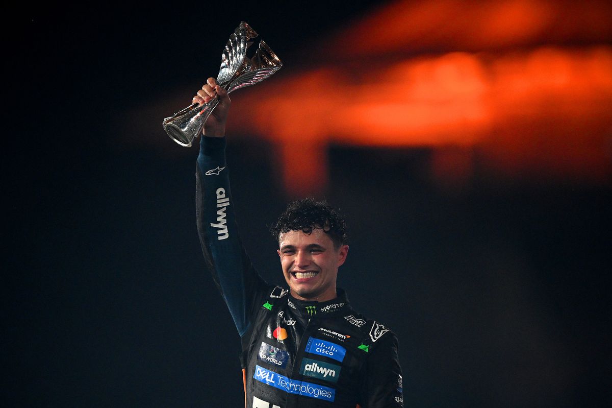 Lando Norris, Formula 1 World Champion after winning the Abu Dhabi Grand Prix on 07 December 2025.