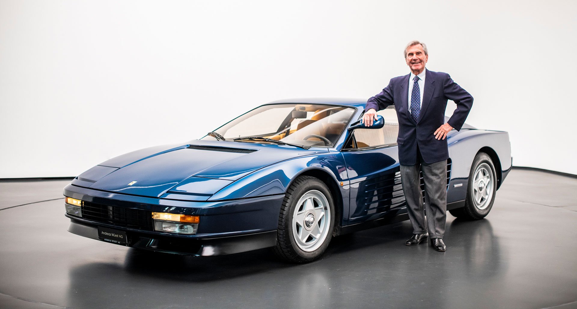 Leonardo Fioravanti and a Ferrari Testarossa.