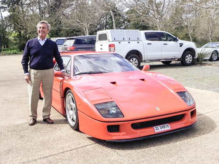 Leonardo Fioravanti and a Ferrari.