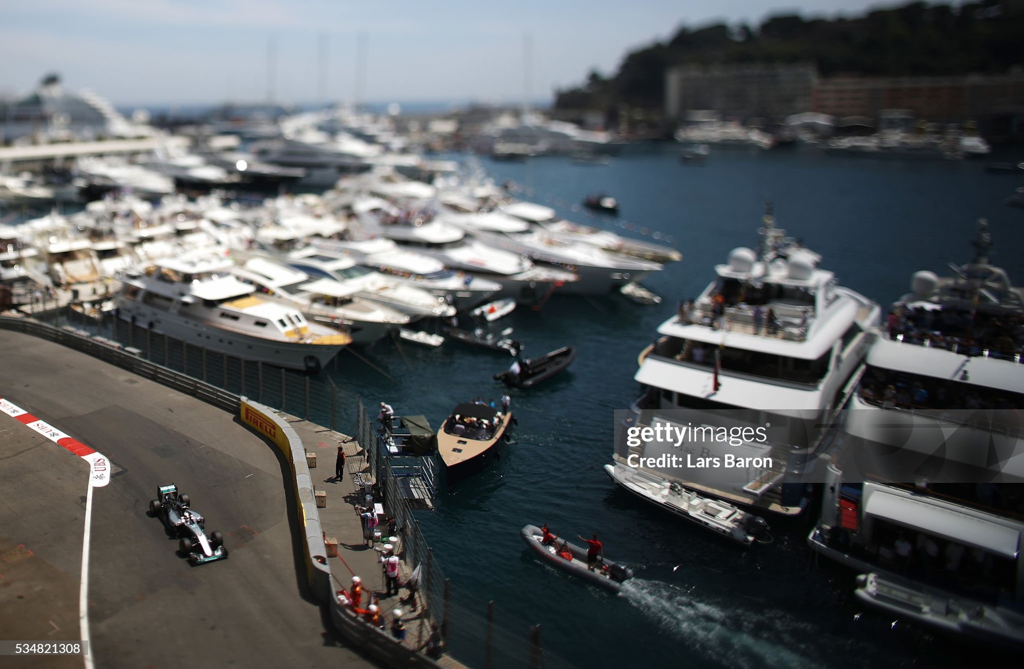 Lewis Hamilton on track during qualifying for the Monaco Grand Prix in Monte-Carlo, Monaco, on 28 May 2016. 