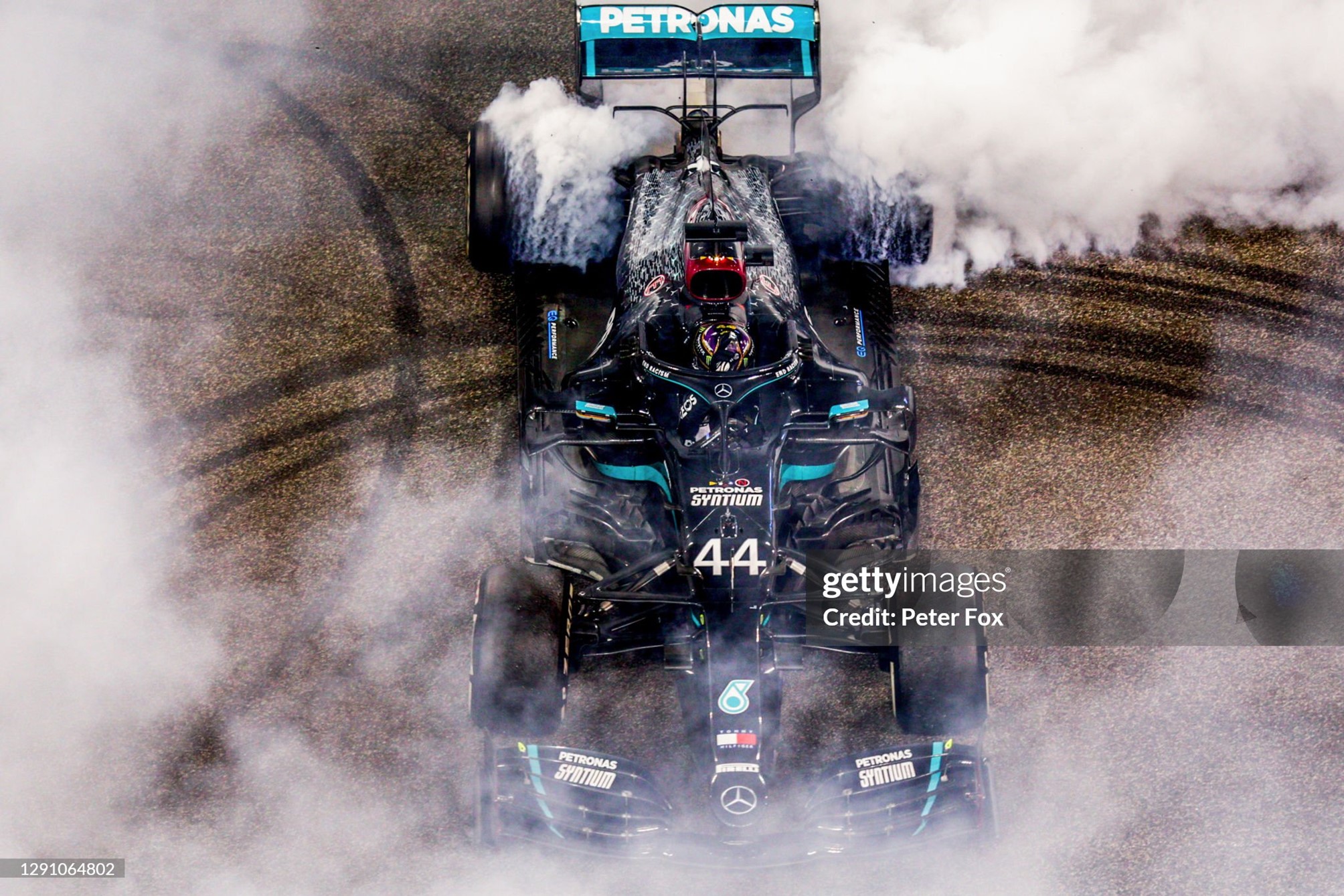 Lewis Hamilton of Mercedes and Great Britain after the F1 Grand Prix of Abu Dhabi at Yas Marina Circuit on December 13, 2020. 