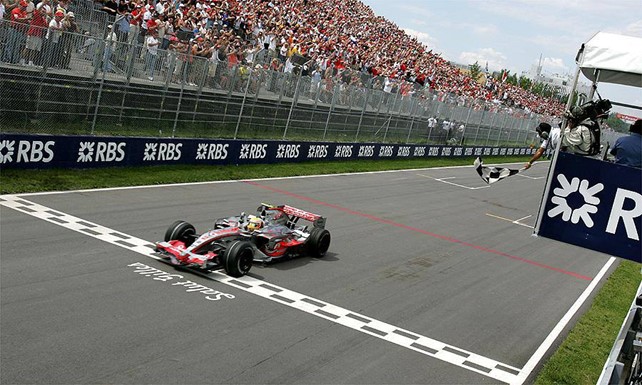 In Montreal, in 2007, Lewis Hamilton wins the first F1 Grand Prix of his brilliant career!