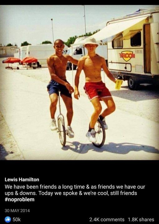 Nico Rosberg and Lewis Hamilton.