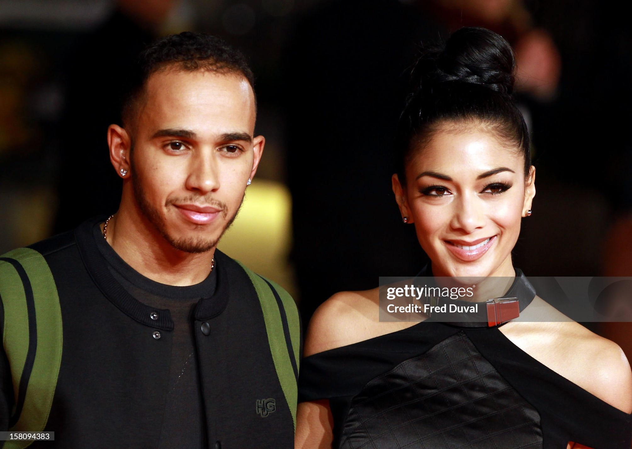 Lewis Hamilton and Nicole Scherzinger attend the world premiere of 'Jack Reacher' at Odeon Leicester Square on 10 December 2012 in London, England. 