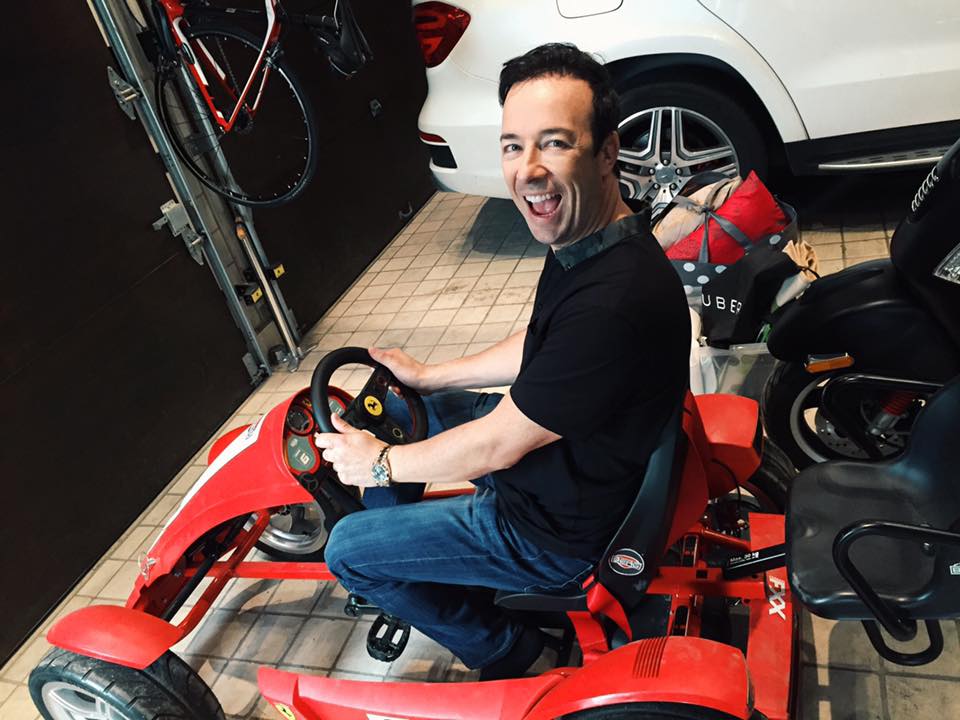 Luc Poirier with his ‘fist Ferrari’.