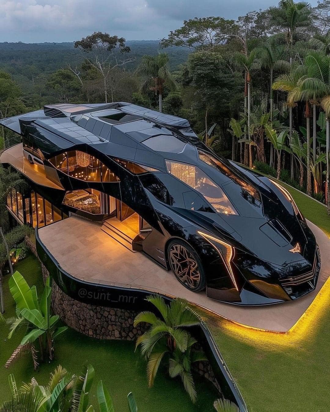 A house shaped like a supercar.