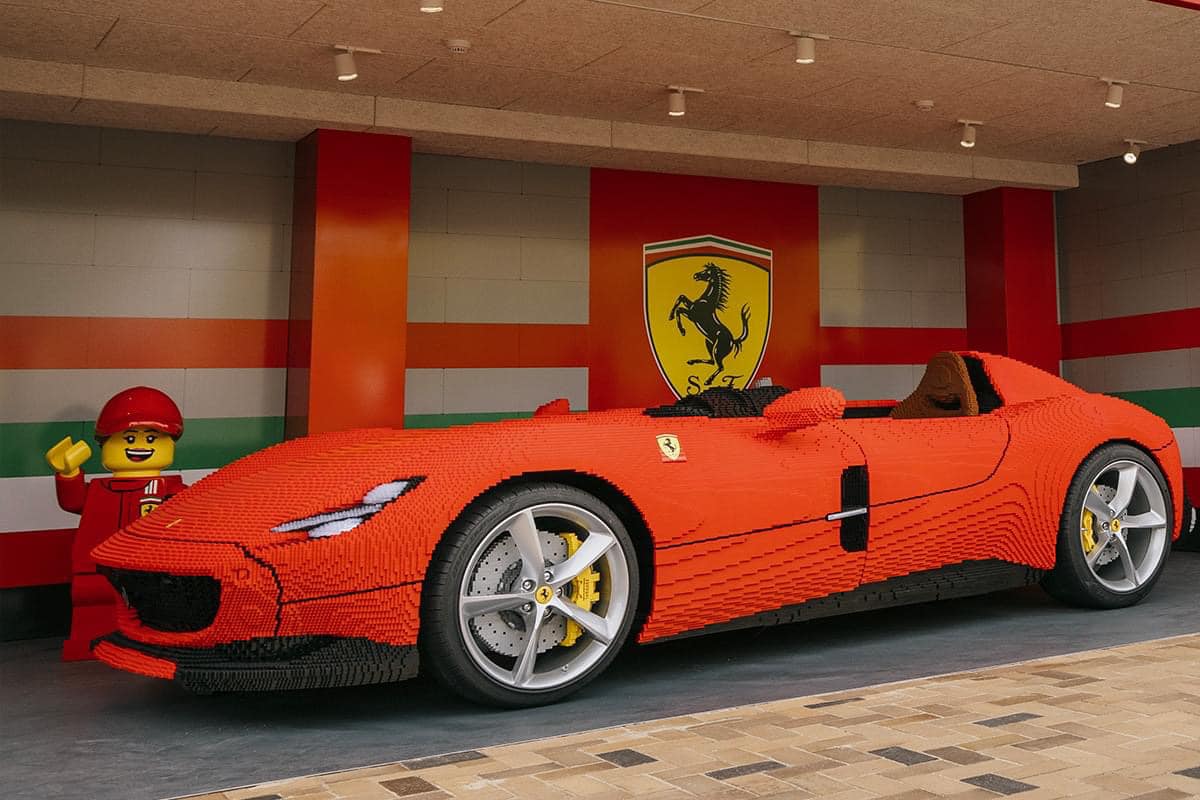 A toy Ferrari Monza.