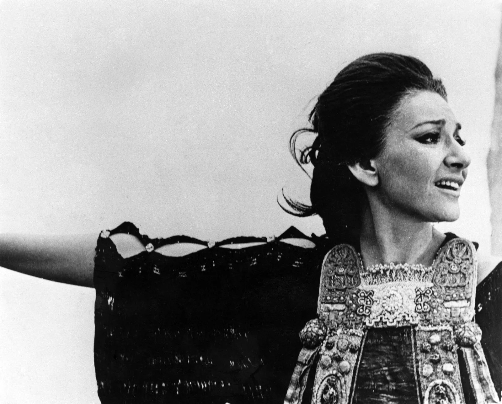 Maria Callas filming Medea in 1969.