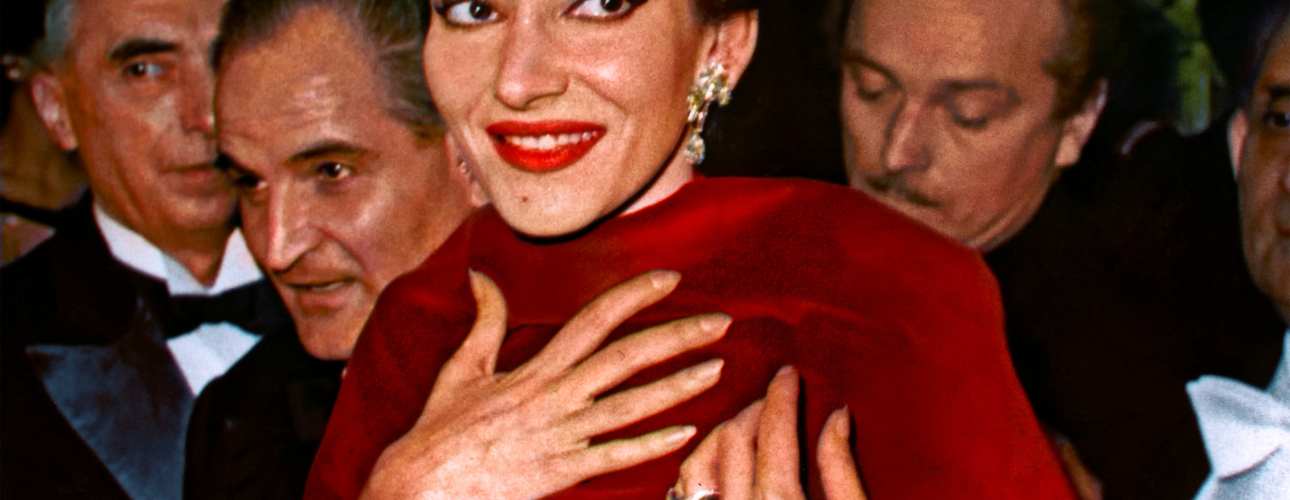 Maria Callas at the Gala de la Legion d'Honneur in Paris in 1958.
