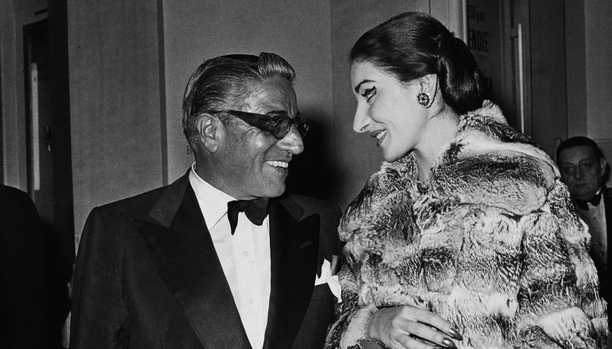Aristotle Onassis and Maria Callas on 21 June 1959. 