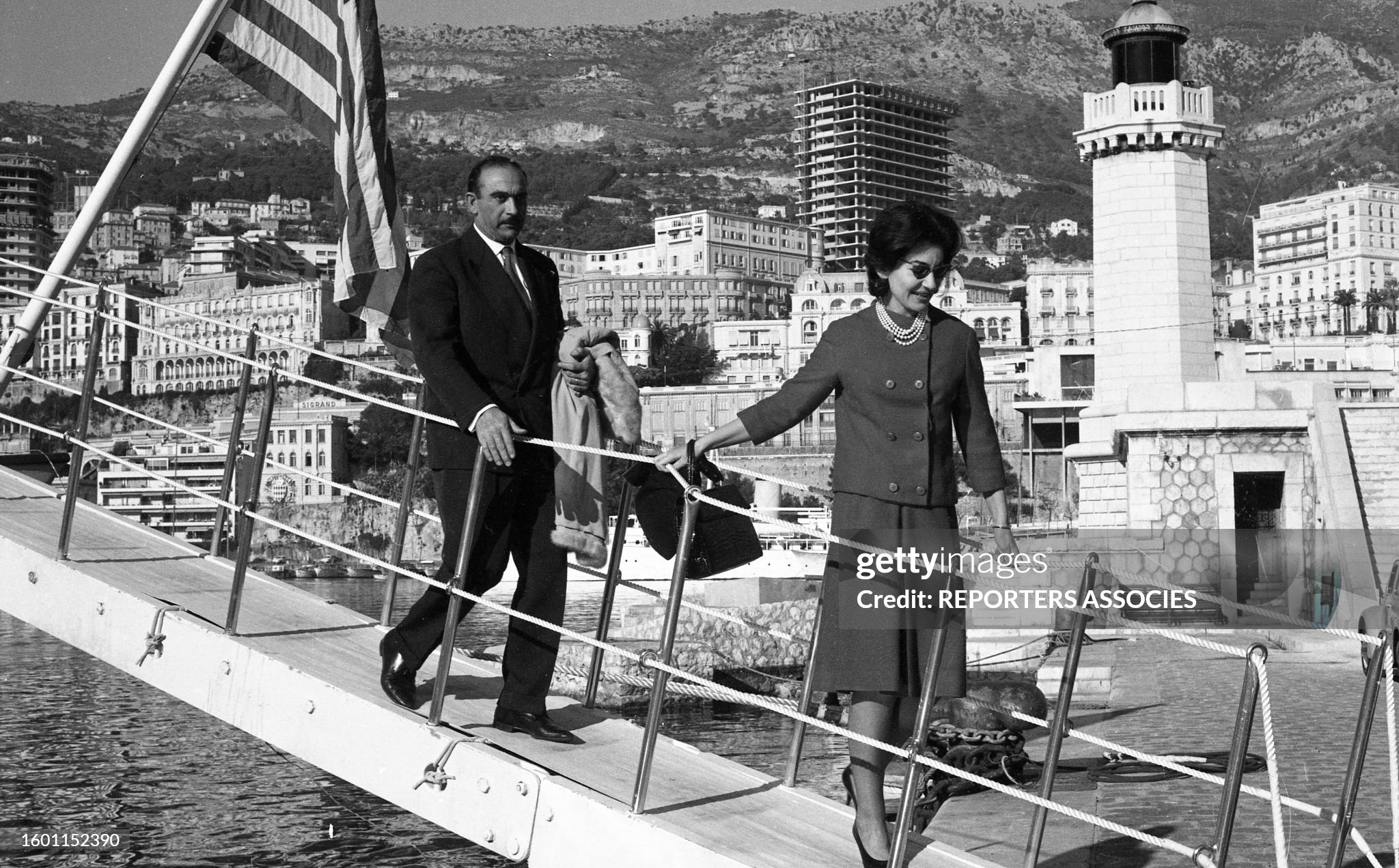 Maria Callas in the port of Monaco in the 1960s. 