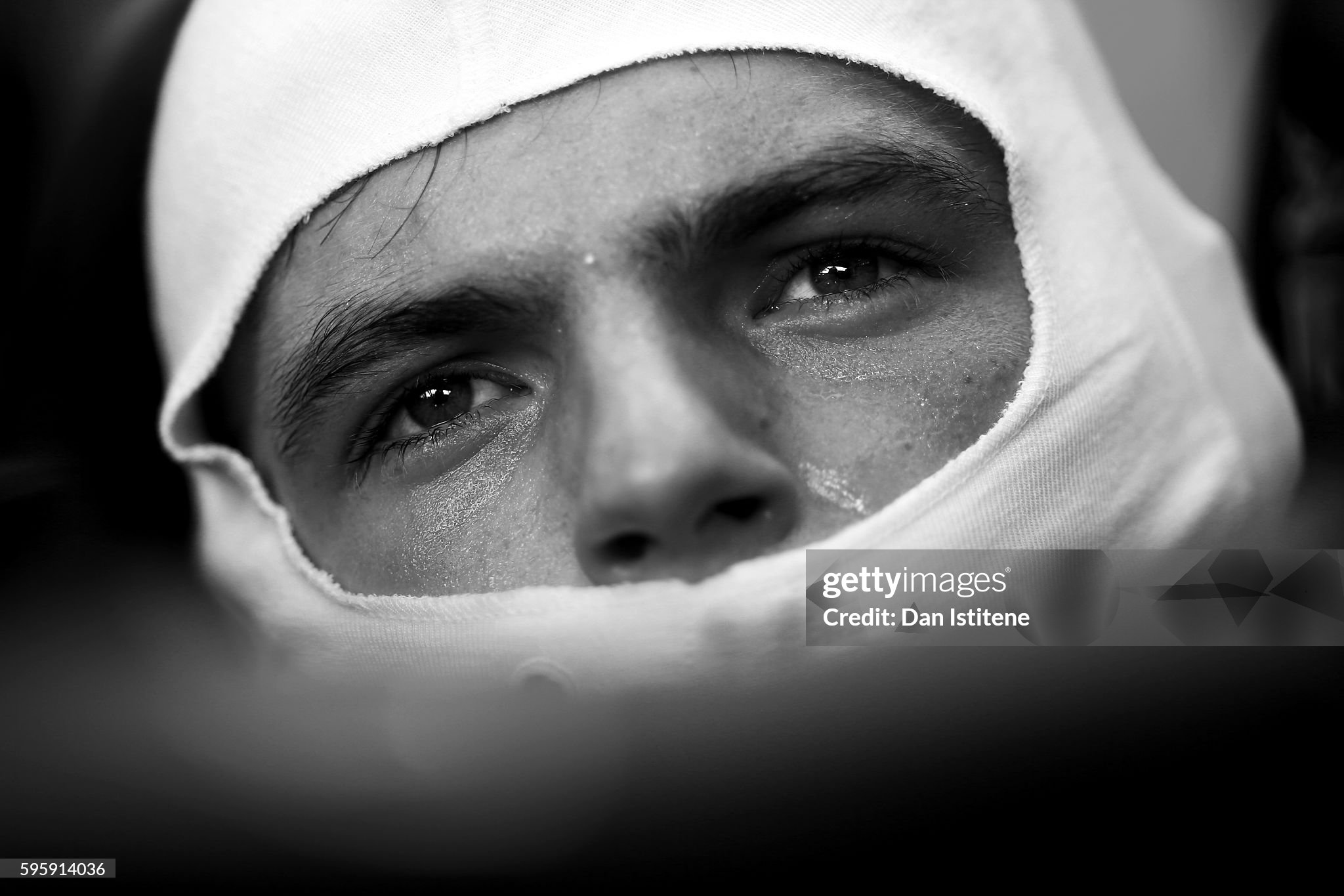 Max Verstappen sits in his car in the garage during practice for the Formula One Grand Prix of Belgium at Circuit de Spa-Francorchamps on 26 August 2016. 