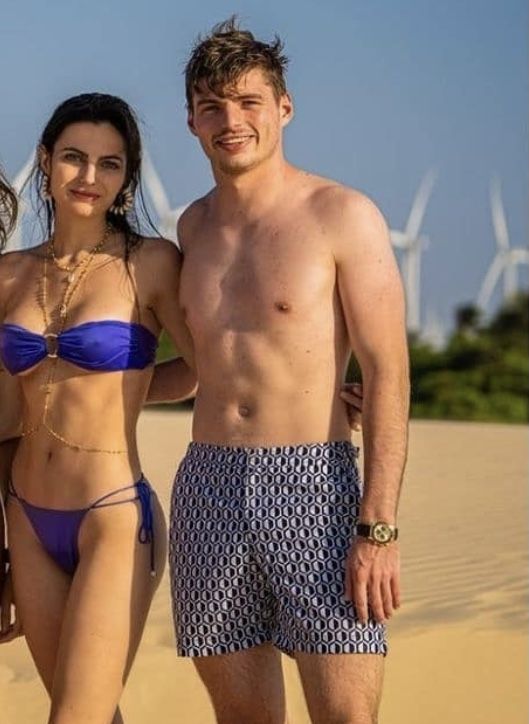 Max Verstappen and his girlfriend Kelly Piquet.