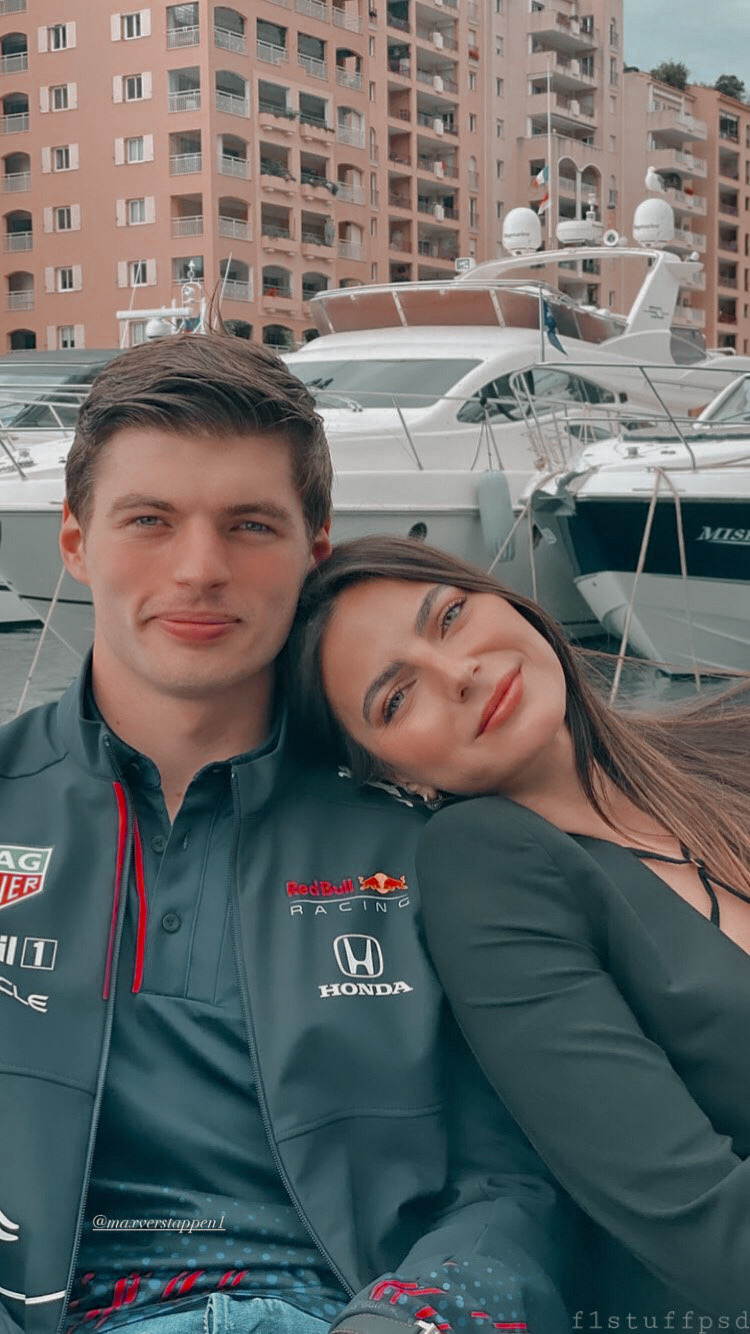 Max Verstappen and his girlfriend Kelly Piquet.