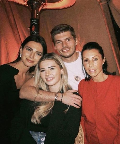 Max Verstappen on a night out with his girlfriend Kelly Piquet, his sister Victoria and his mother Sophie.