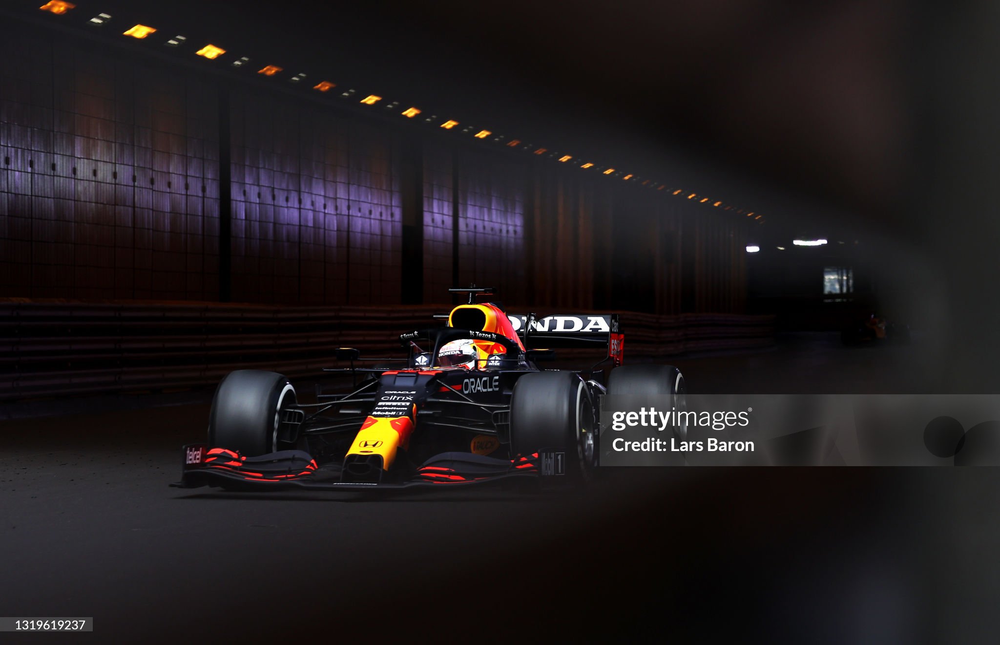 Max Verstappen driving the Red Bull RB16B Honda on track during the F1 Grand Prix of Monaco at Circuit de Monaco on May 23, 2021. 