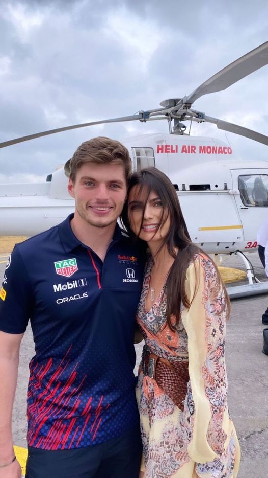 Max Verstappen with his girlfriend Kelly Piquet.