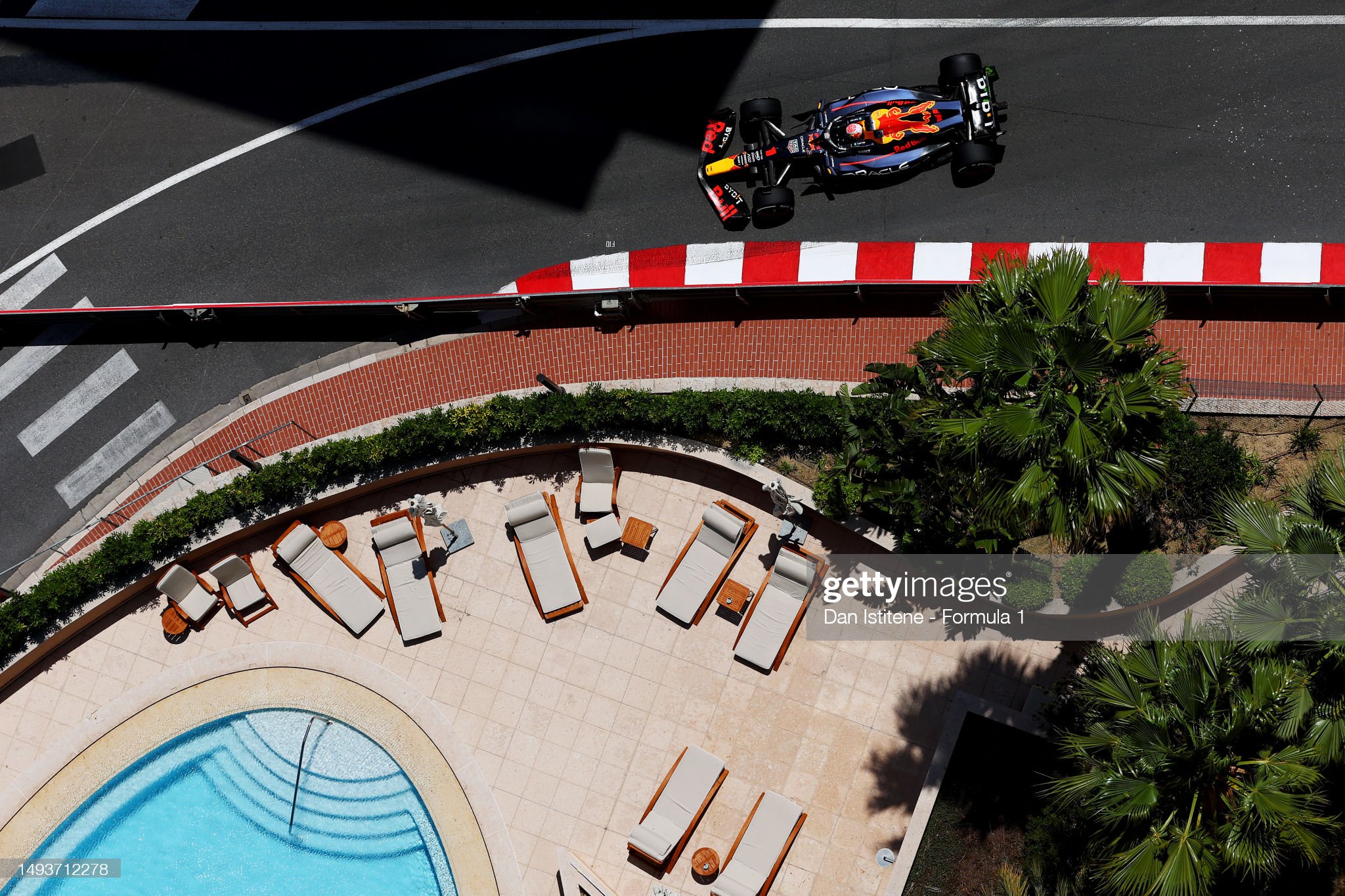 Max Verstappen driving the Red Bull RB19 on track during practice ahead of the F1 Grand Prix of Monaco at Circuit of Monaco on May 26, 2023. 