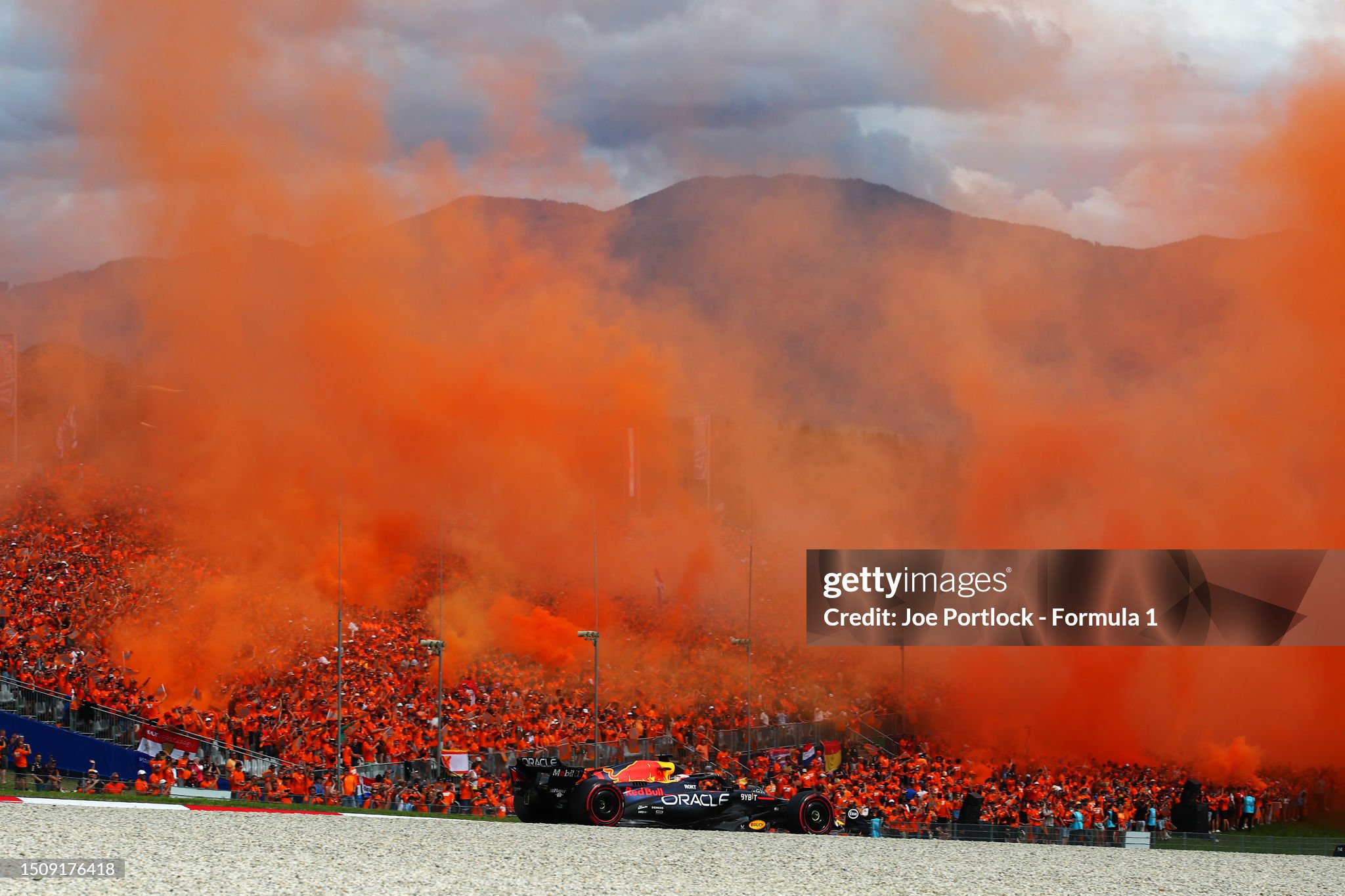 Max Verstappen driving the Red Bull RB19 on track during the F1 Grand Prix of Austria at Red Bull Ring on July 02, 2023 in Spielberg, Austria. 