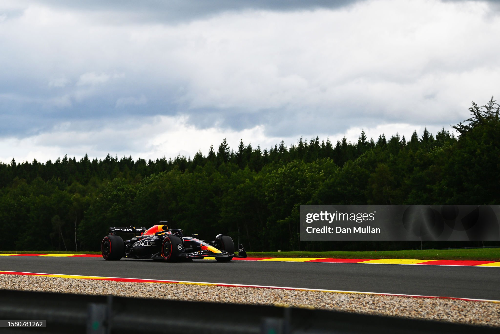 Max Verstappen on track during the F1 Grand Prix of Belgium at Circuit de Spa - Francorchamps on July 30, 2023 in Spa, Belgium. 