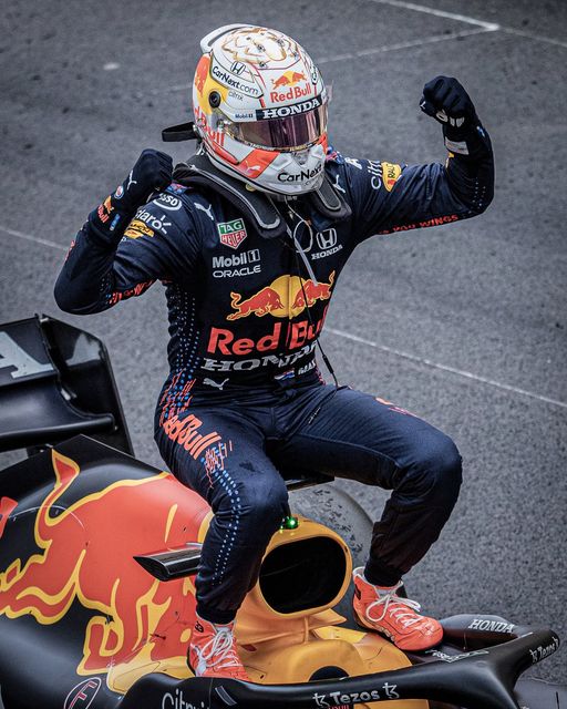 Max Verstappen and his Red Bull.