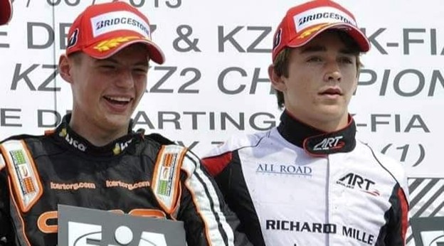 Two youngsters Max Verstappen and Charles Leclerc.