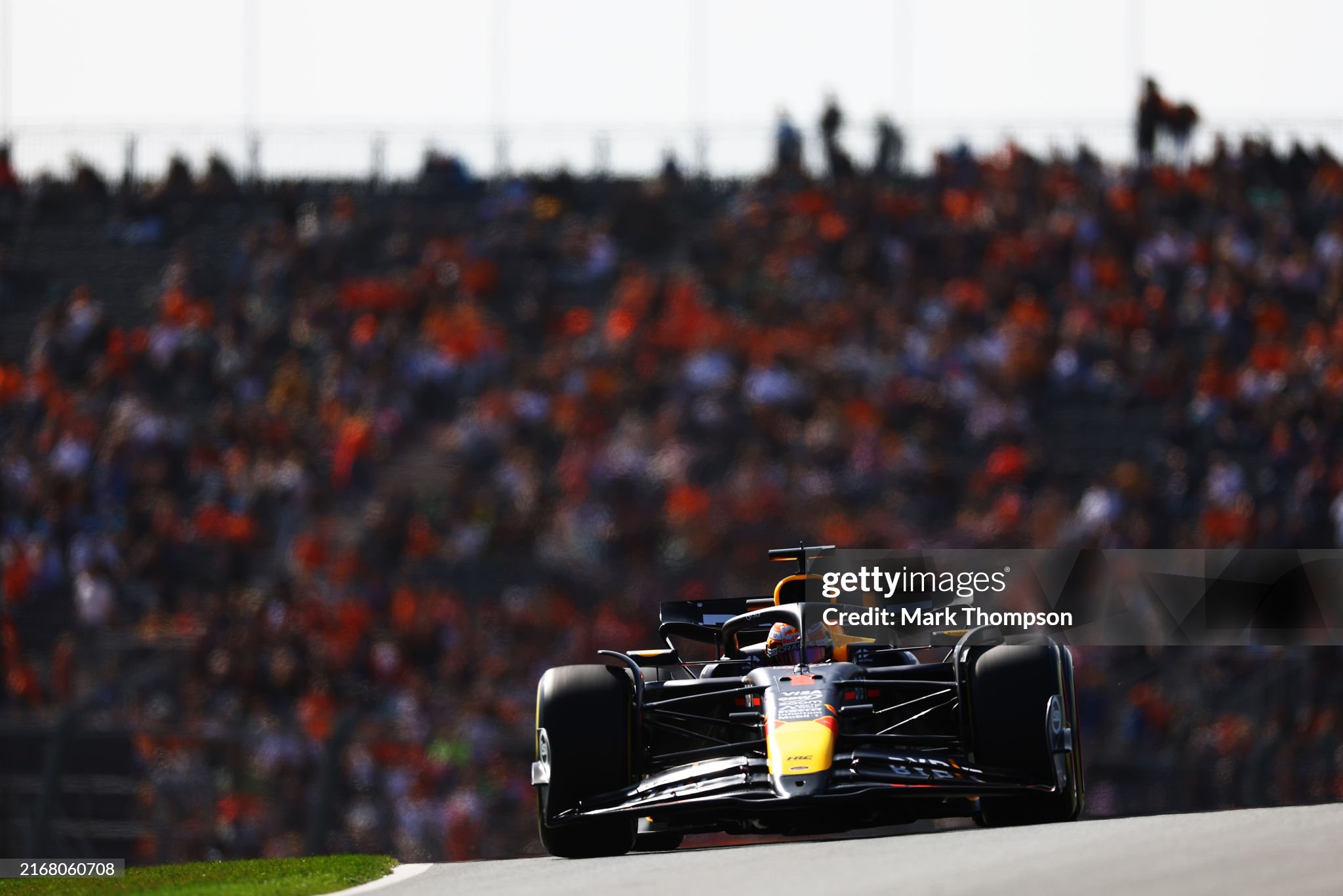 Max Verstappen driving the Red Bull RB20 on track during practice ahead of the F1 Grand Prix of the Netherlands on 23 August 2024 in Zandvoort, Netherlands. 