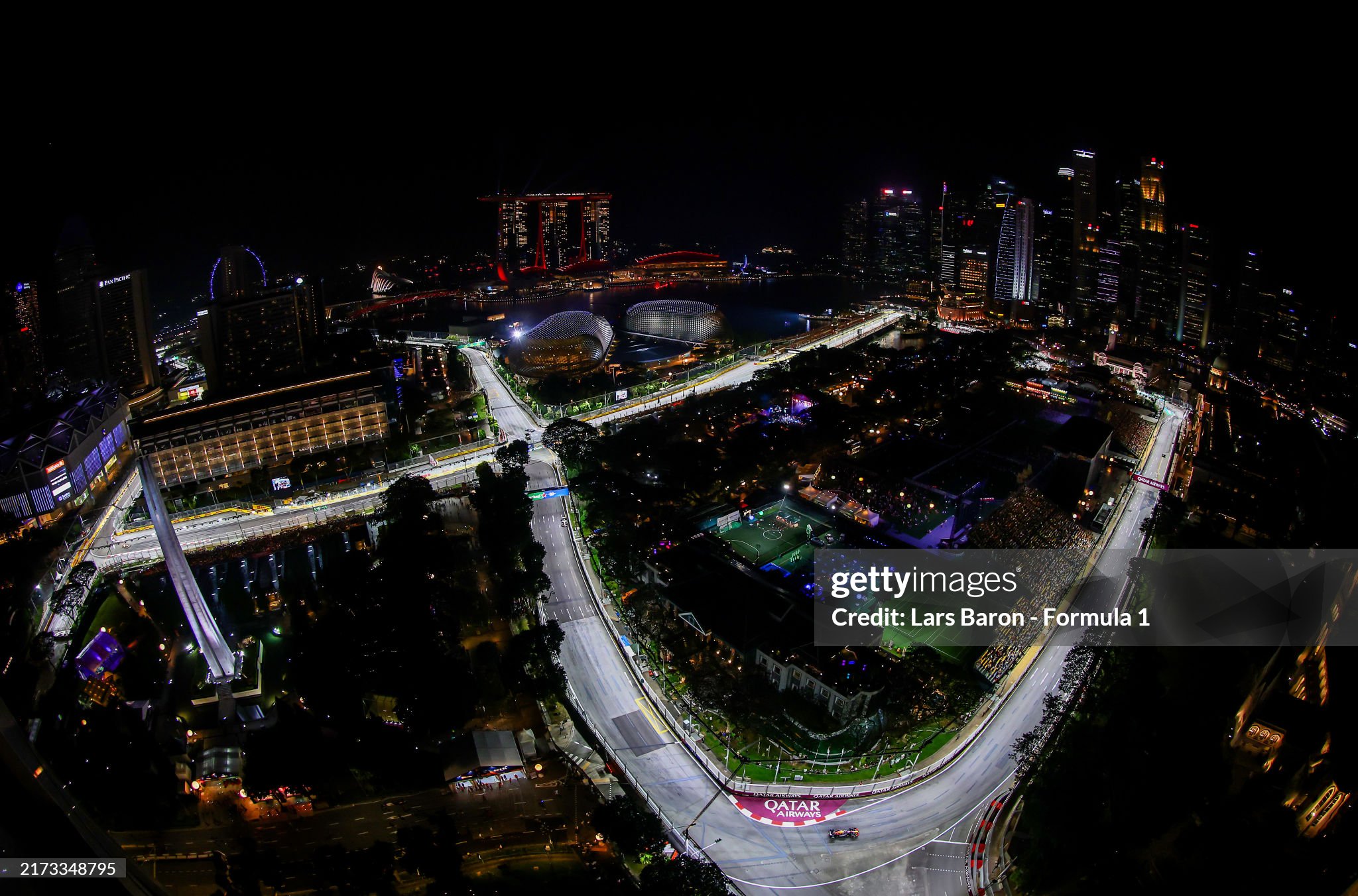 Max Verstappen driving the Red Bull RB20 on track during practice ahead of the F1 Grand Prix of Singapore at Marina Bay Street Circuit on September 20, 2024. 