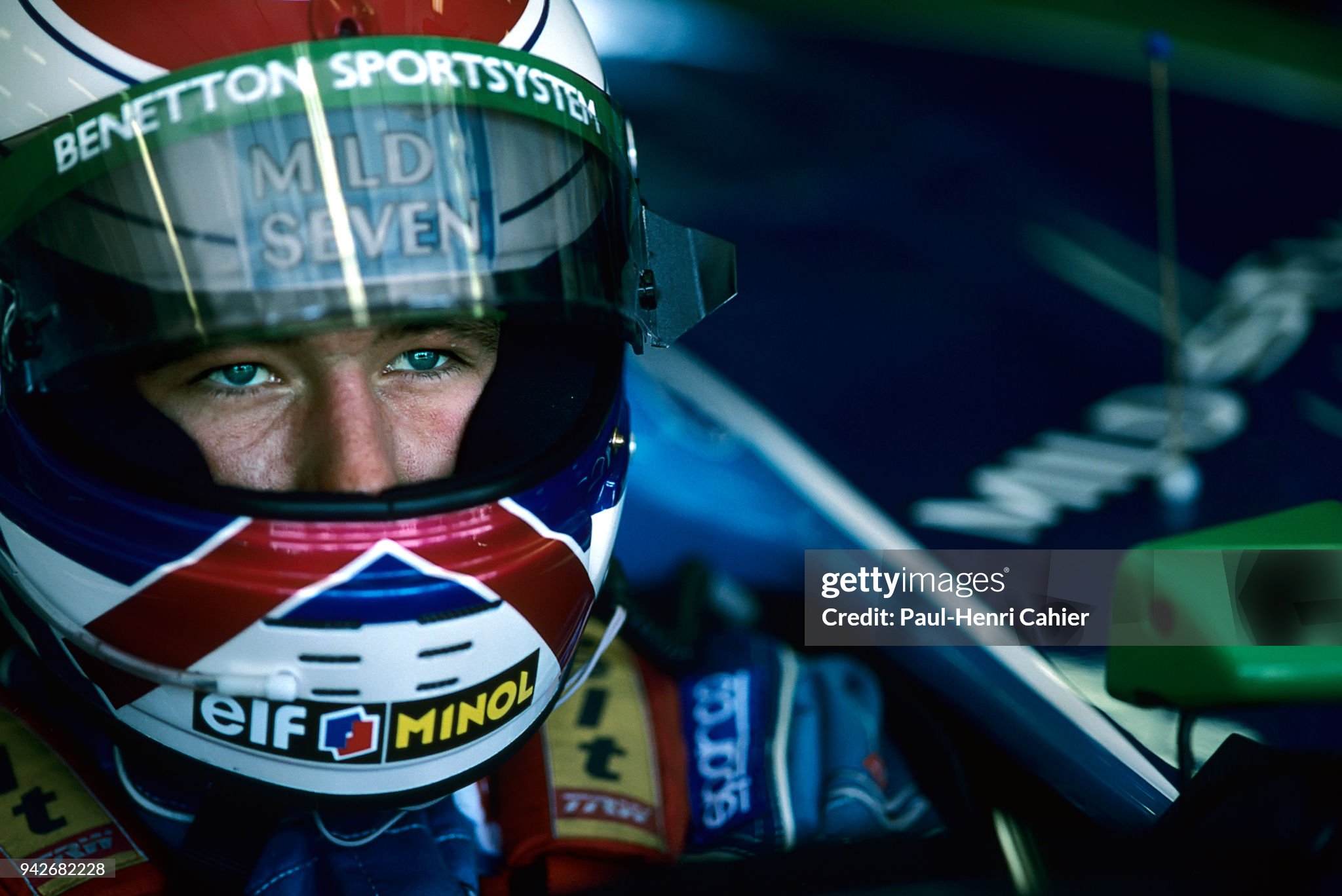 Jos Verstappen, Max Verstappen’s father, in a Benetton-Ford B194 at the Grand Prix of Hungary at Hungaroring on 14 August 1994. 