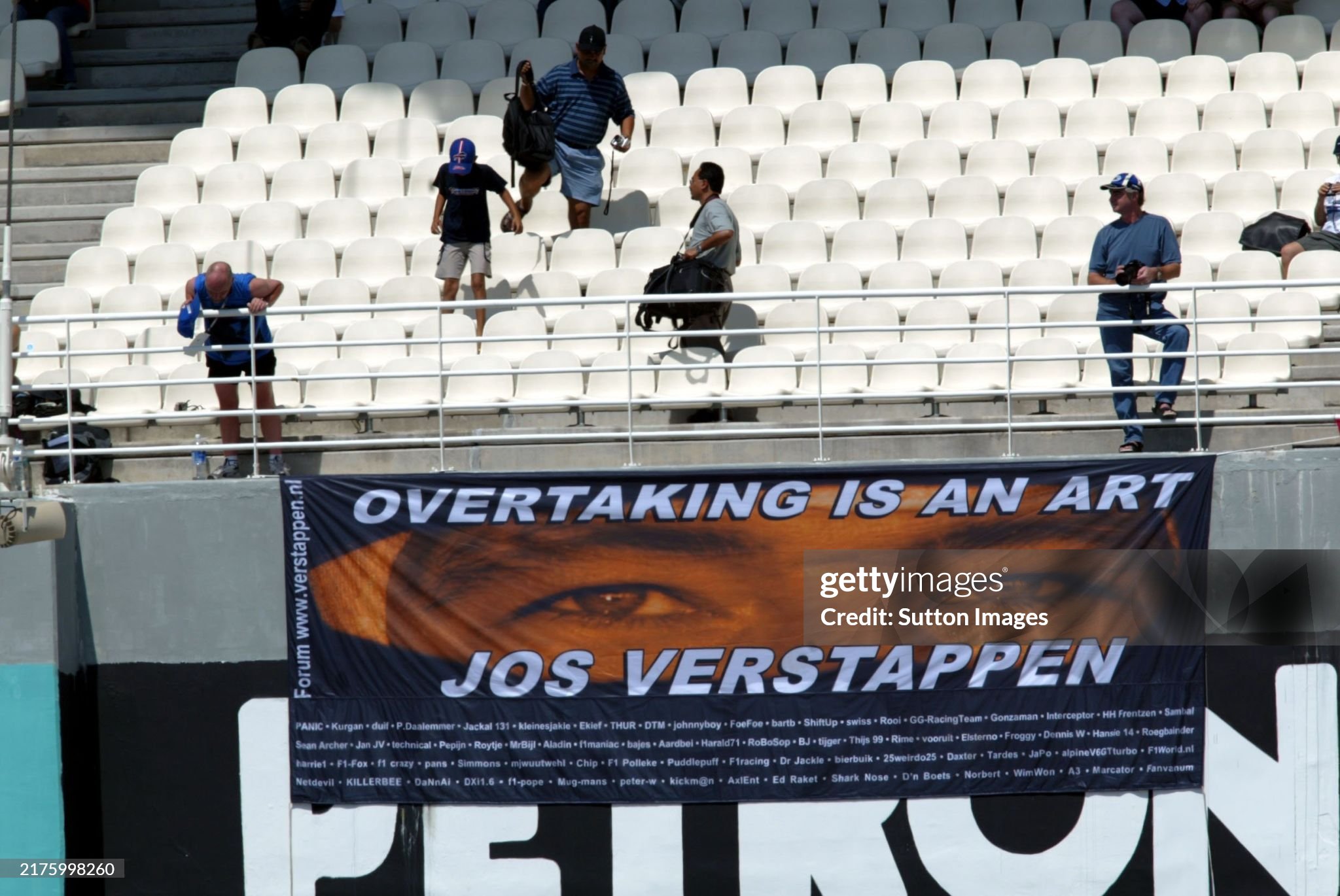 Loyal Jos Verstappen fans have made the long trip to Malaysia for the Malaysian Grand Prix at Sepang on 21 March 2003. 