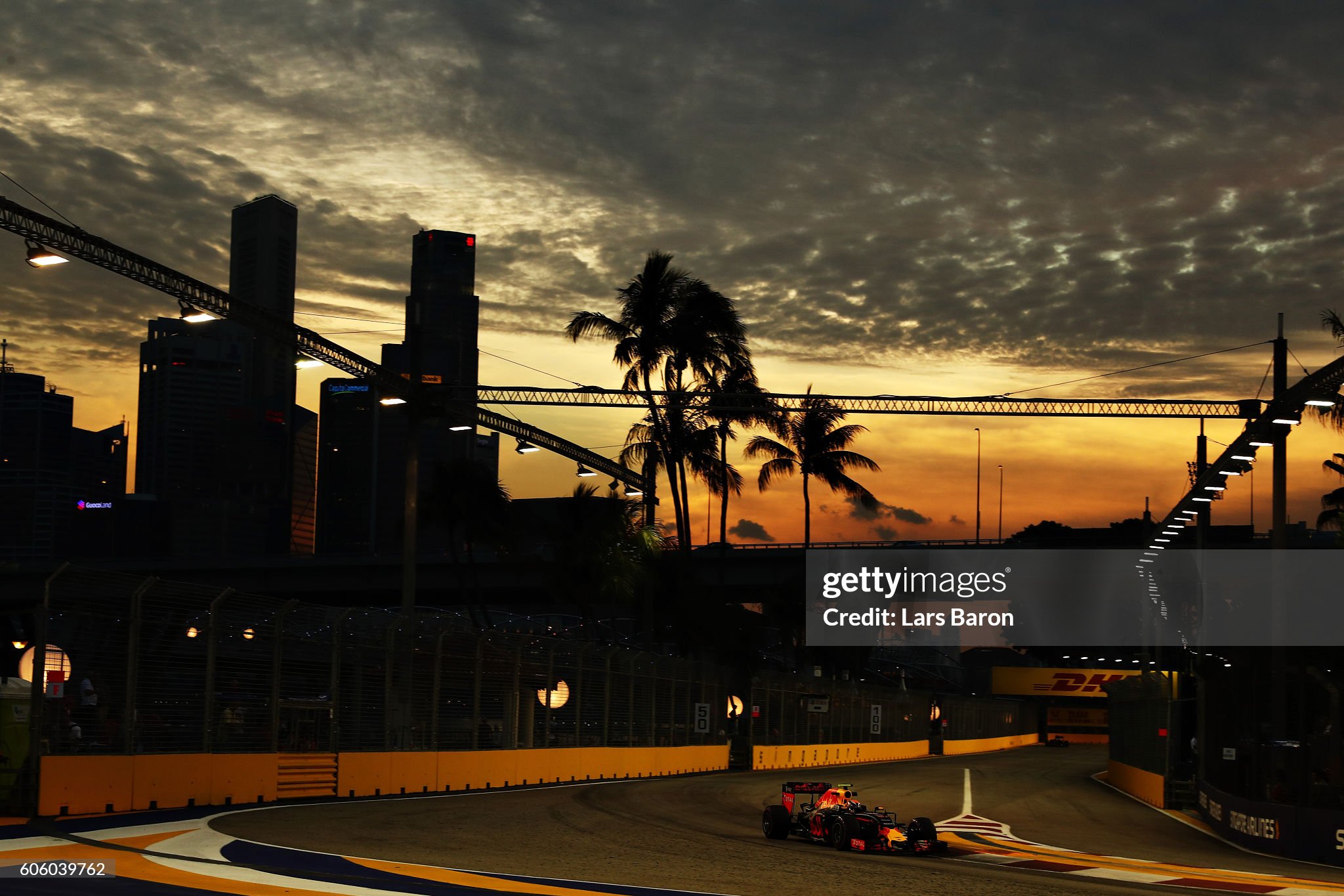 Max Verstappen driving the Red Bull-RB12 on track during practice for the Formula One Grand Prix of Singapore at Marina Bay Street Circuit on September 16, 2016. 