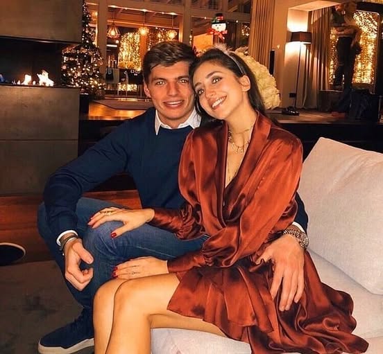 Max Verstappen in the company of a beautiful girl.