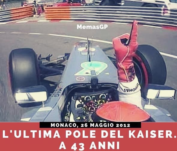 The last pole position of Michael Schumacher in a Mercedes at Monte Carlo, Monaco, on 26 May 2012.