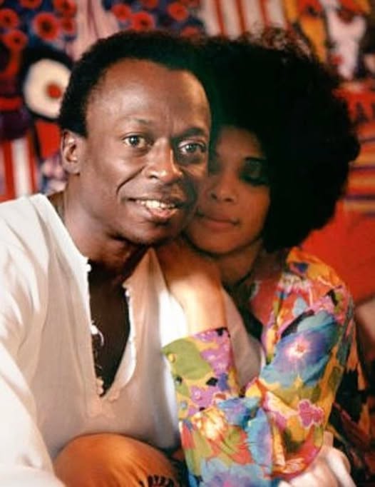 Miles Davis and Betty Davis at their home in New York in October 1969.