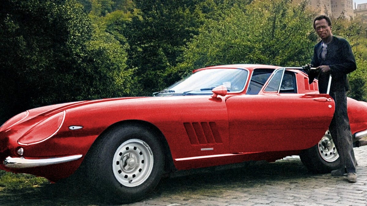 Miles Davis and his 1967 Ferrari 275 GTB/4.