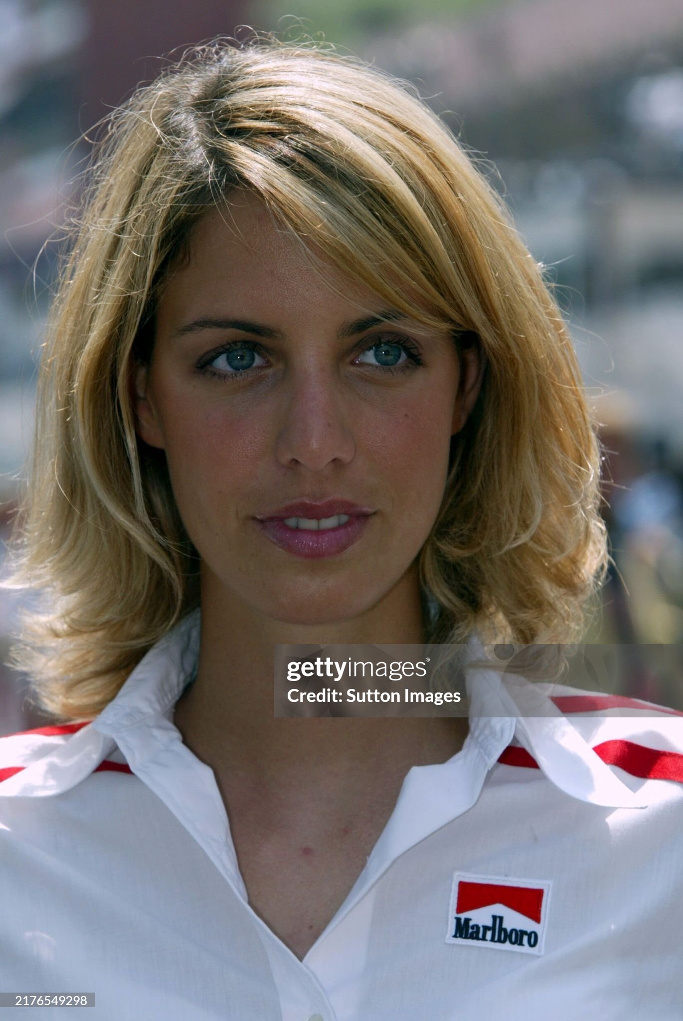 Marlboro grid girl at the Monaco Grand Prix in Monte-Carlo, Monaco, on 01 June 2003. 