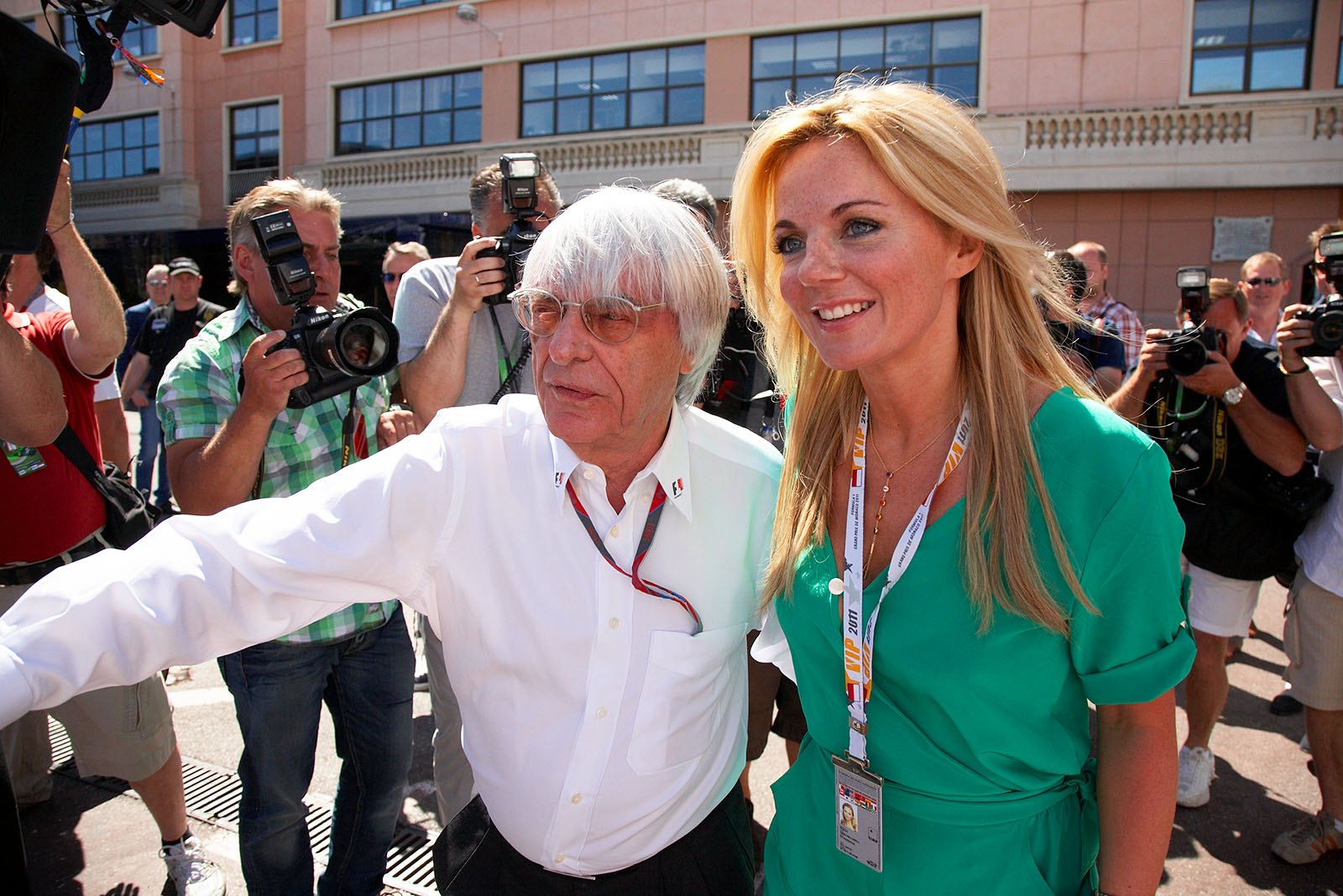 Bernie Ecclestone with a girl, Monaco, Monte Carlo, June 2011.