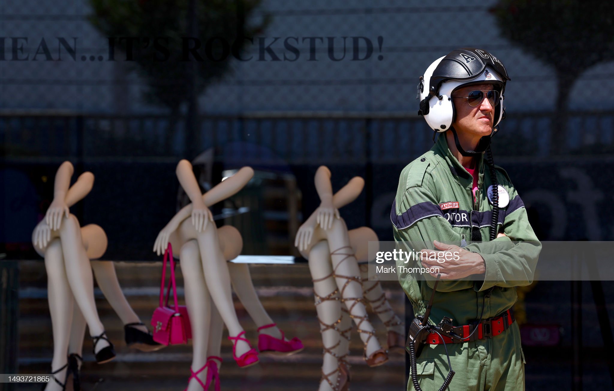 A track marshal looks on during final practice ahead of the F1 Grand Prix of Monaco at Circuit de Monaco on May 27, 2023 in Monte-Carlo, Monaco. 