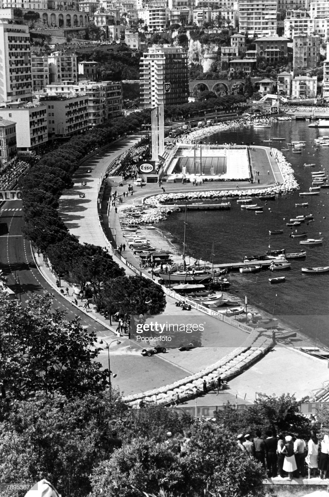 Circa 1964, the Monaco Grand Prix in progress around the streets of Monte Carlo. 