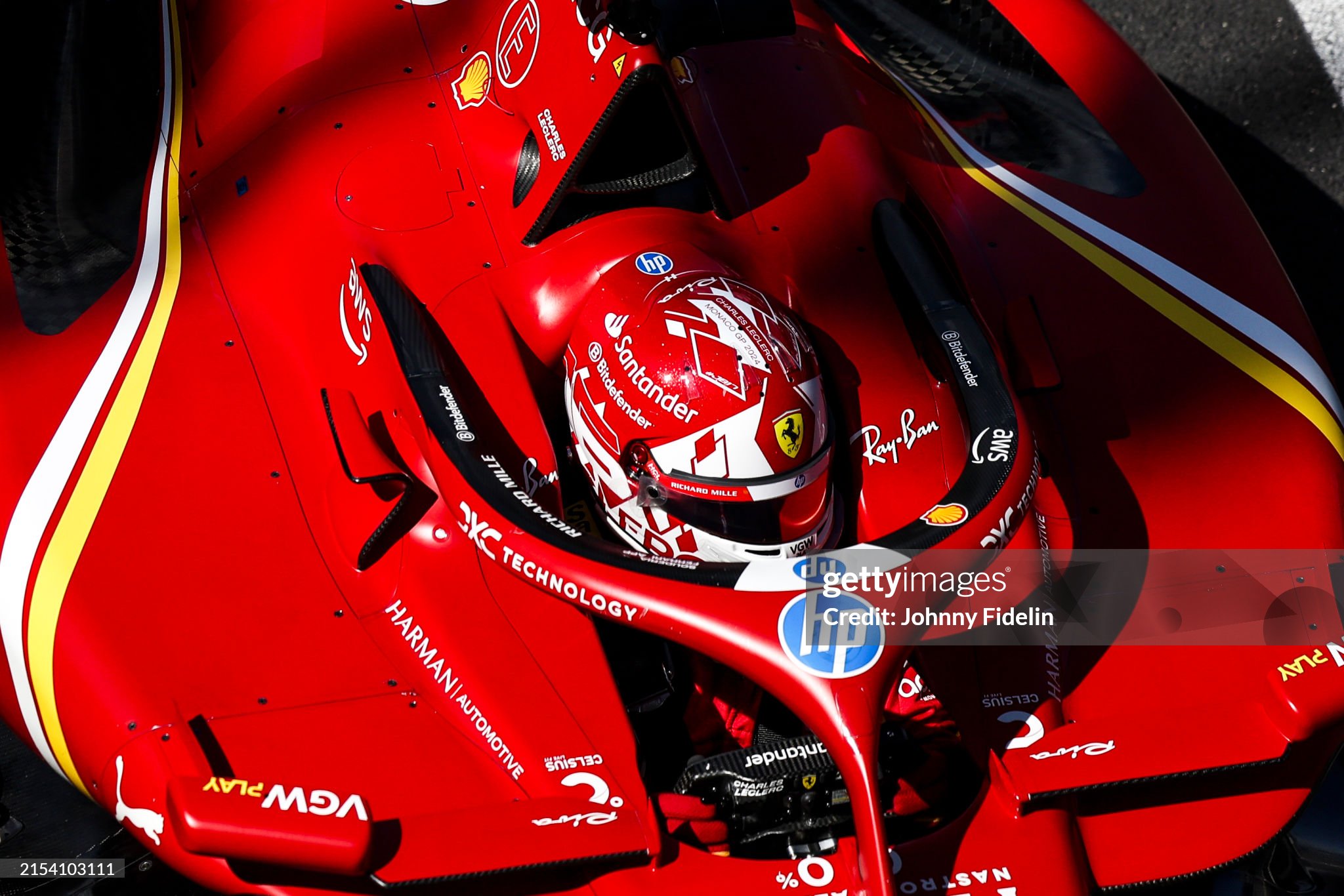 Charles Leclerc driving the Ferrari SF-24 during the F1 Grand Prix of Monaco qualifying on May 25, 2024 in Monte-Carlo, Monaco. 