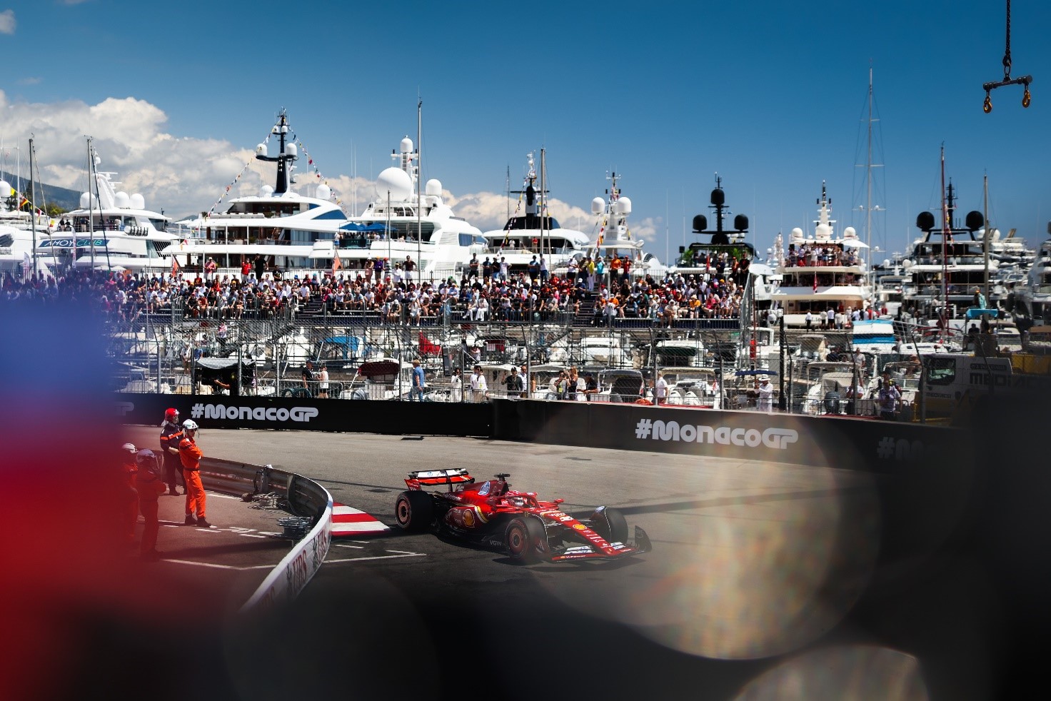 Charles Leclerc driving the Ferrari SF-24 during the F1 Grand Prix of Monaco qualifying on May 25, 2024 in Monte-Carlo, Monaco. 