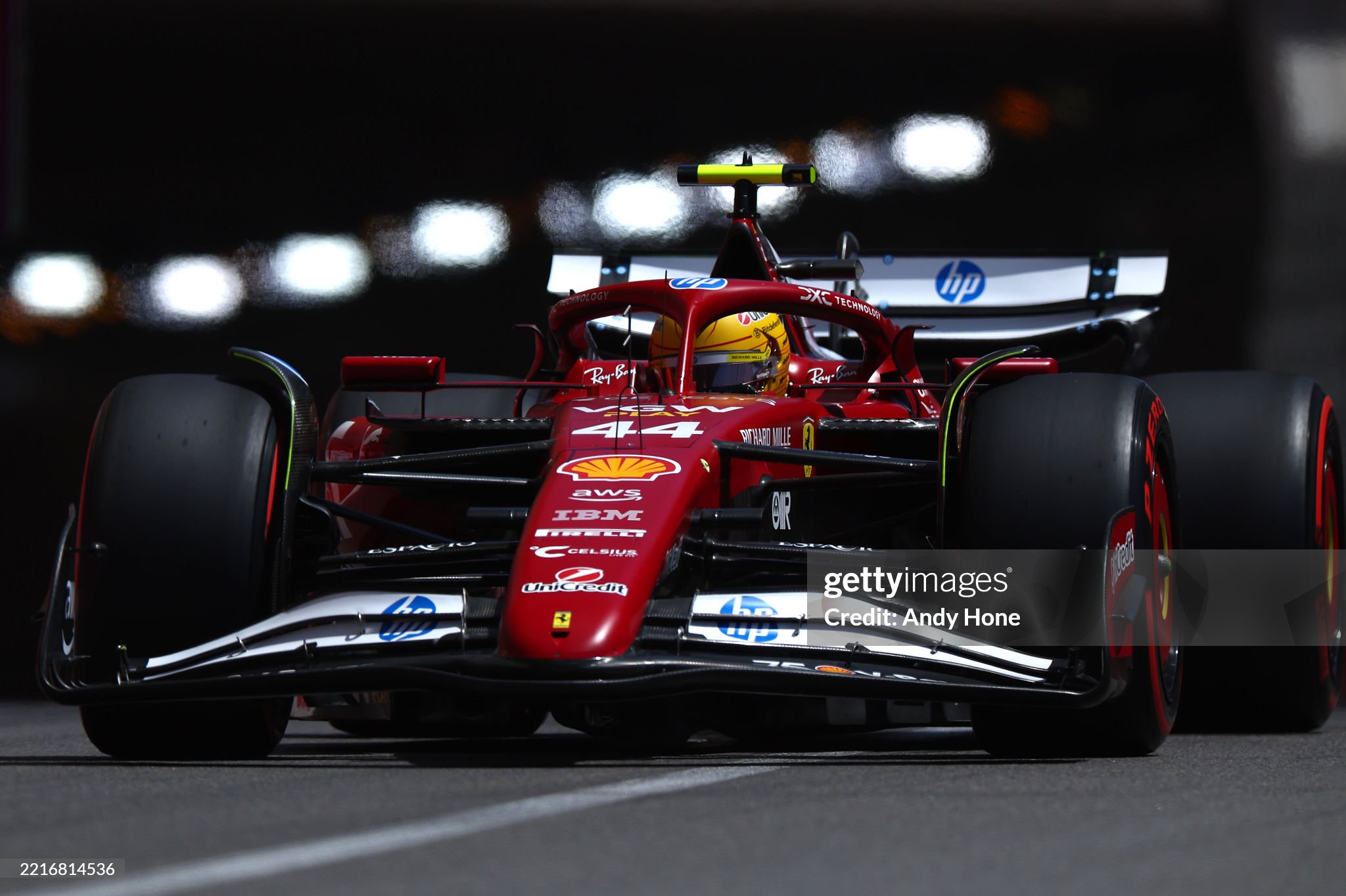 Lewis Hamilton driving the (44) Ferrari SF-25 on track during final practice ahead of the F1 Grand Prix of Monaco on May 24, 2025. 